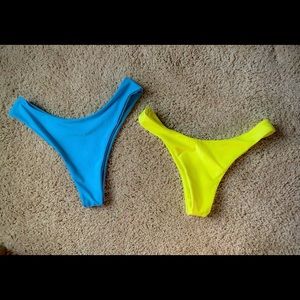 Lot of 2: Cheeky Bikini Bottoms, Small